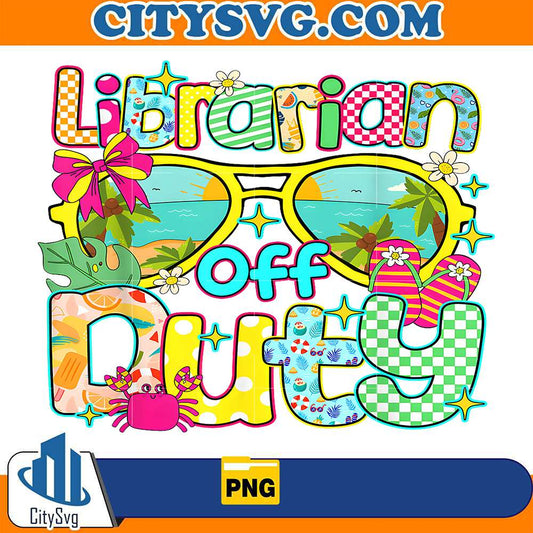Librarian-Off-Duty-Hello-Summer-Png
