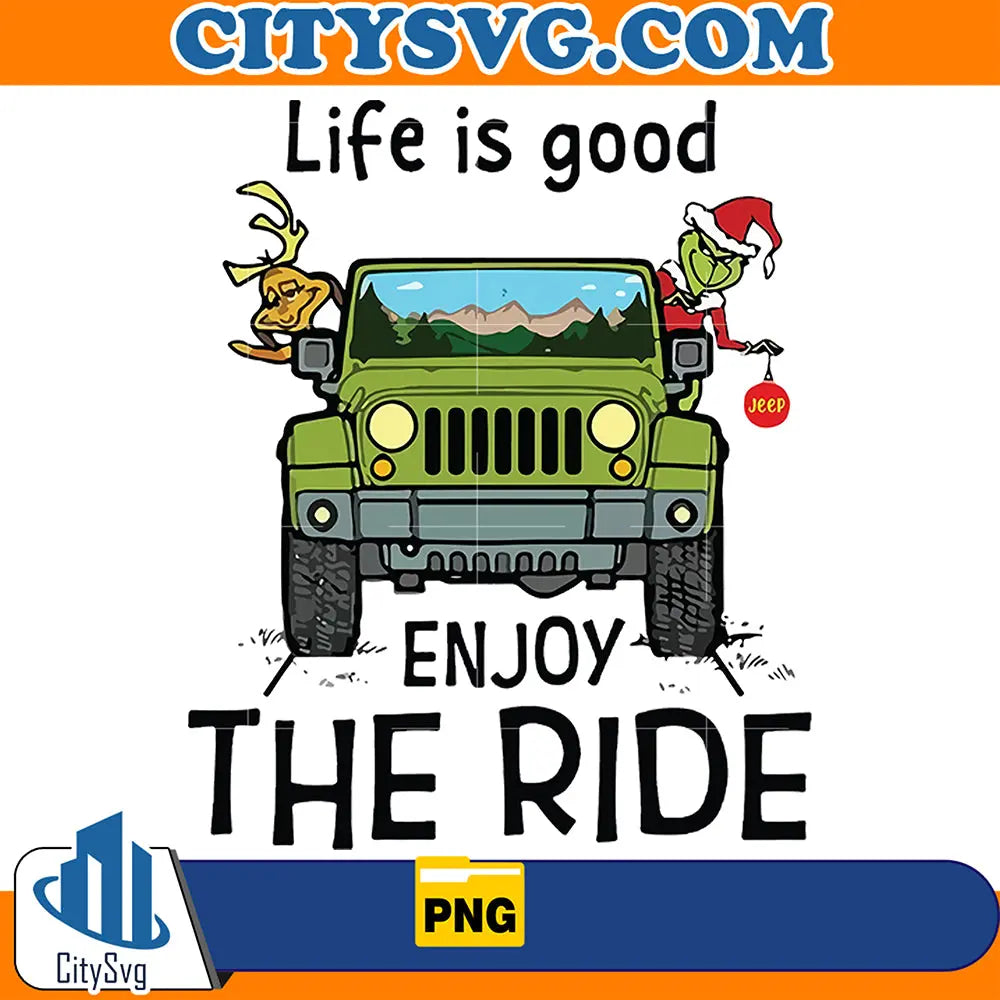 LifeIsGoogJeepEnjoyTheRideChristmasPng