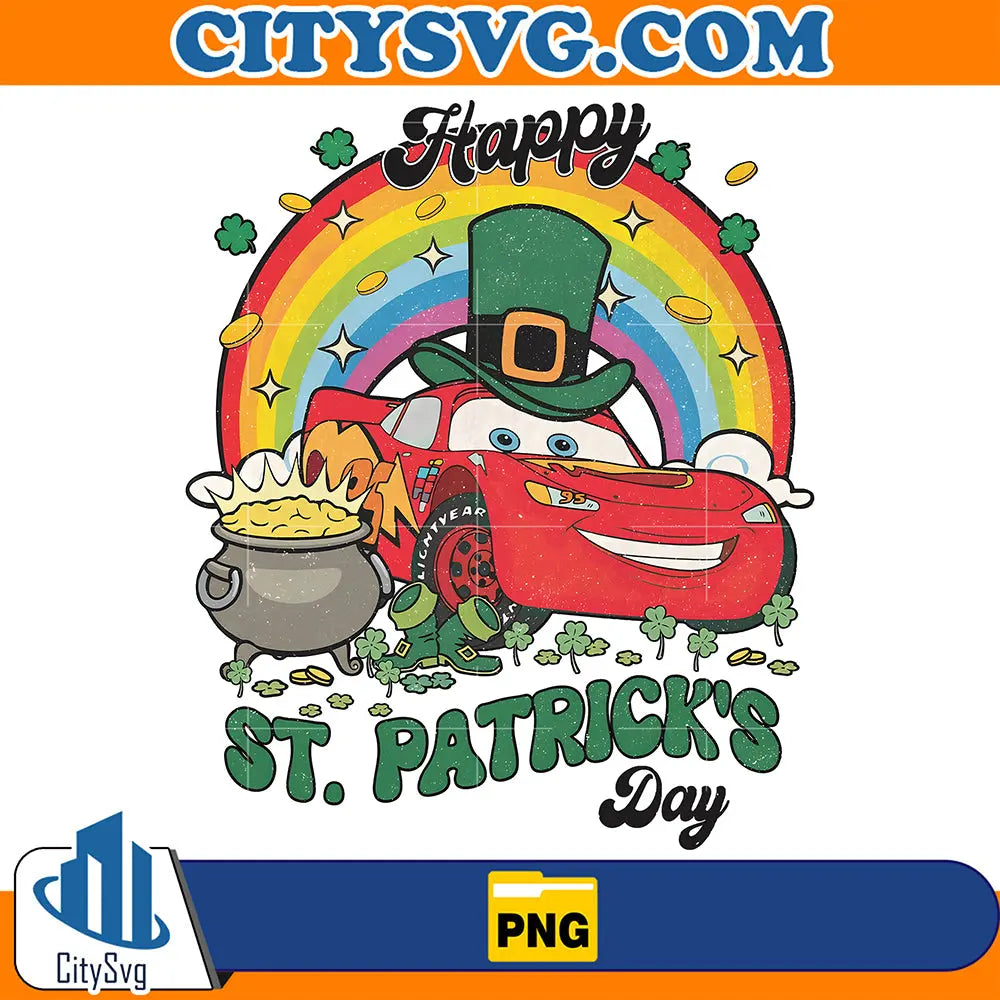 LightningMcQueenHappyStPatricksDayPng