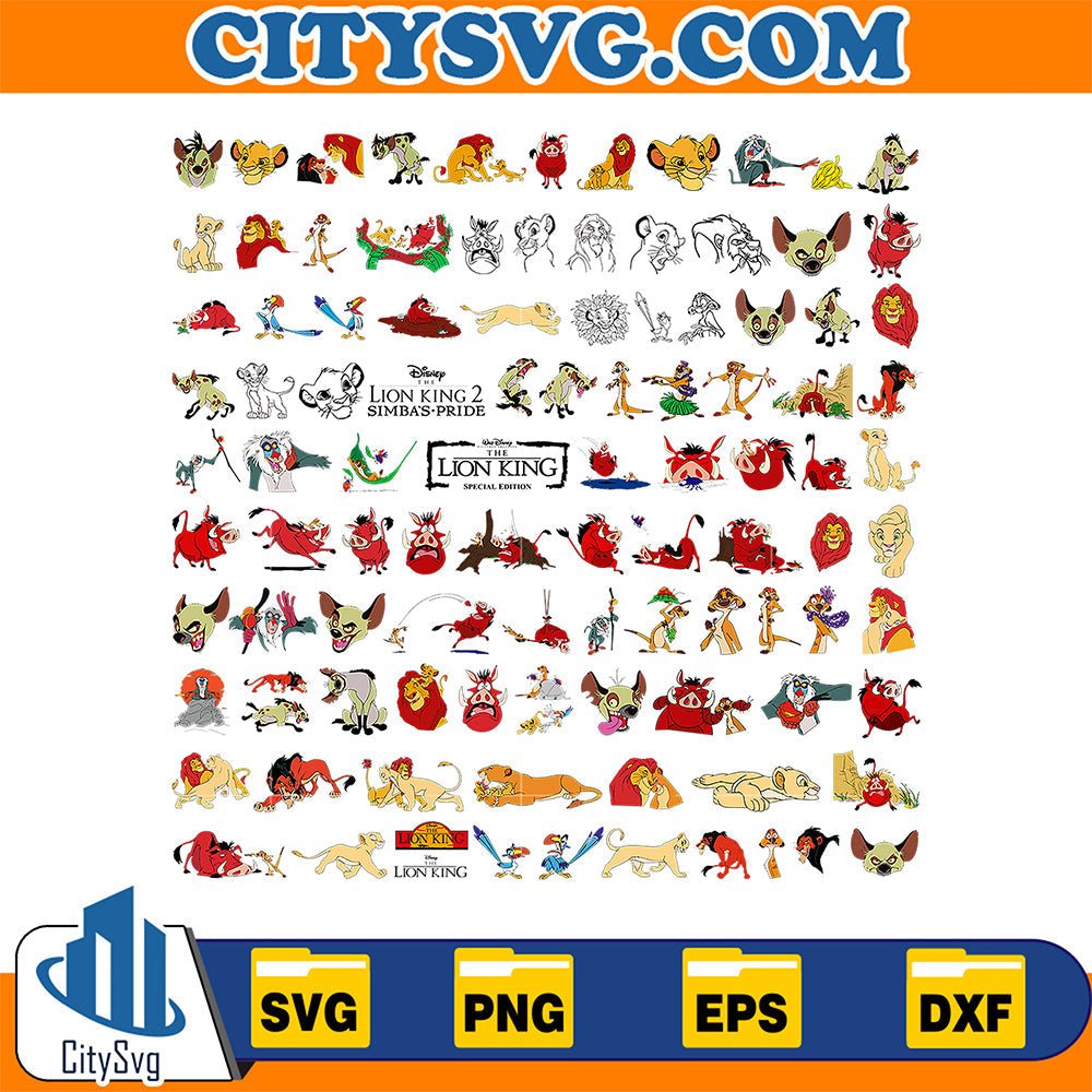Lion King Bundle Svg CitySvg