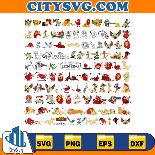 Lion King Bundle Svg CitySvg