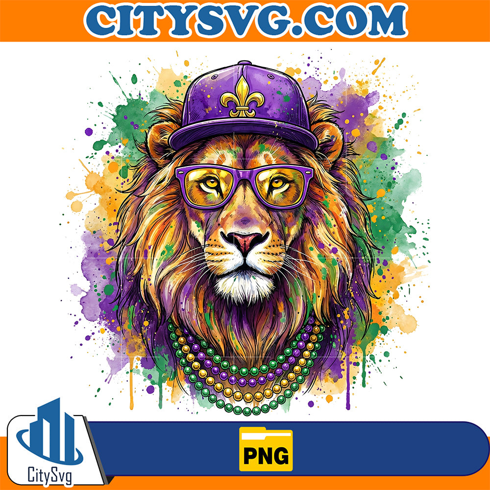Lion-Mardi-Gras-Png