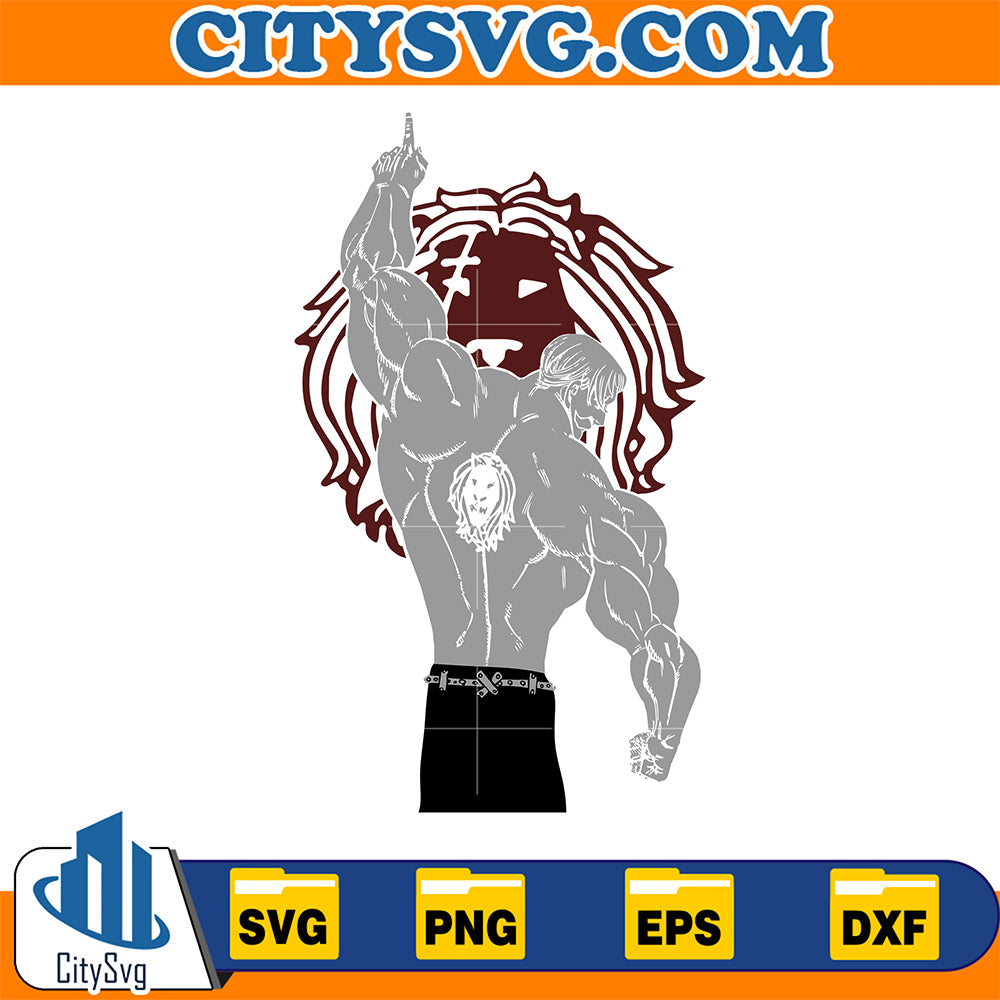 Lion-Sin-Escanor-Svg