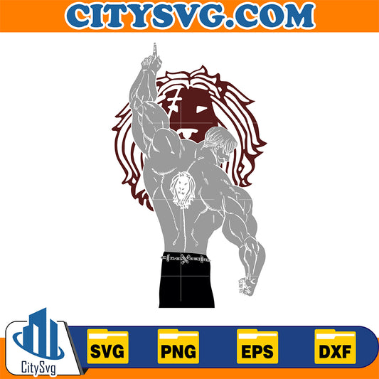 Lion-Sin-Escanor-Svg