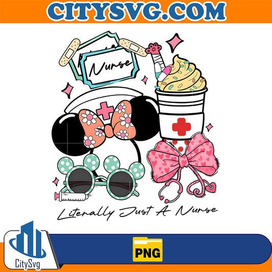 Literally-Just-A-Nurse-Cute-Medical-Minnie-Png