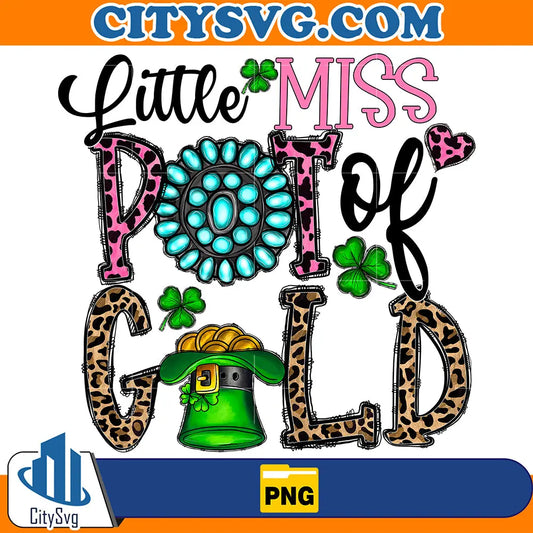 LittleMissPotOfGoldStPatricksDaySublimationPng