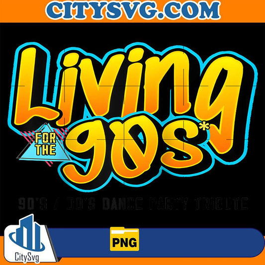 Living-For-The-90s-Raglan-Baseball-Png