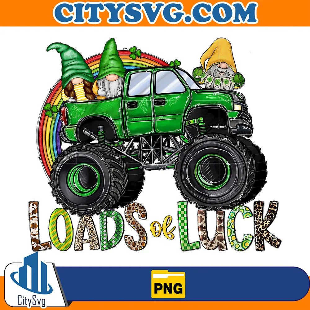 LoadsOfLuckStPatricksDaySublimationPng