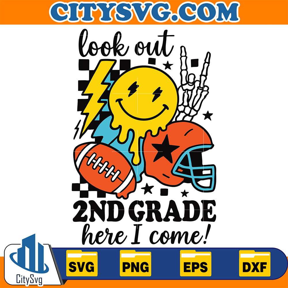 Look Out 2nd Grade Here I Come Svg CitySvg
