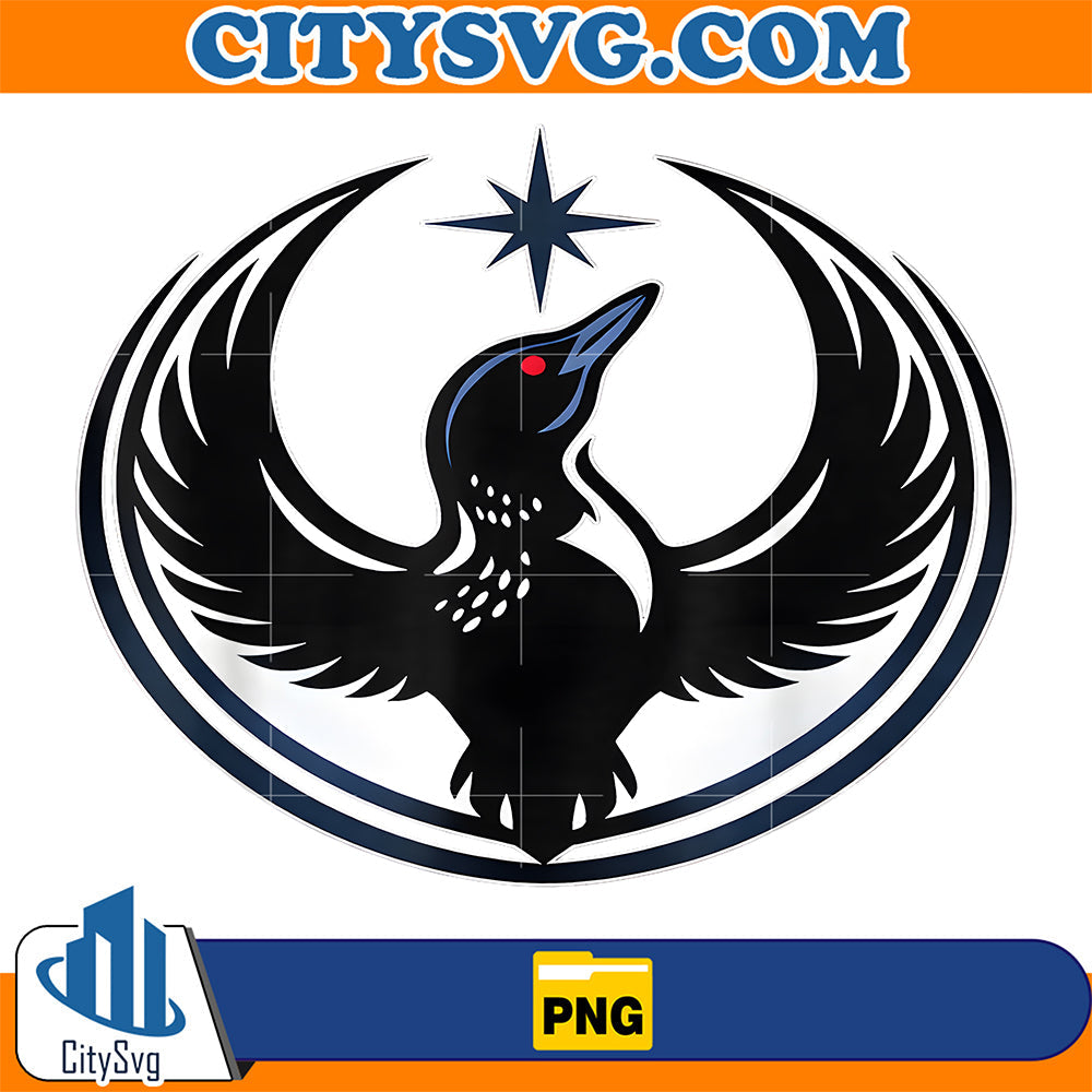 Loon-Star-Emblem-Crescent-Wings-Minnesota-Vibes-Png