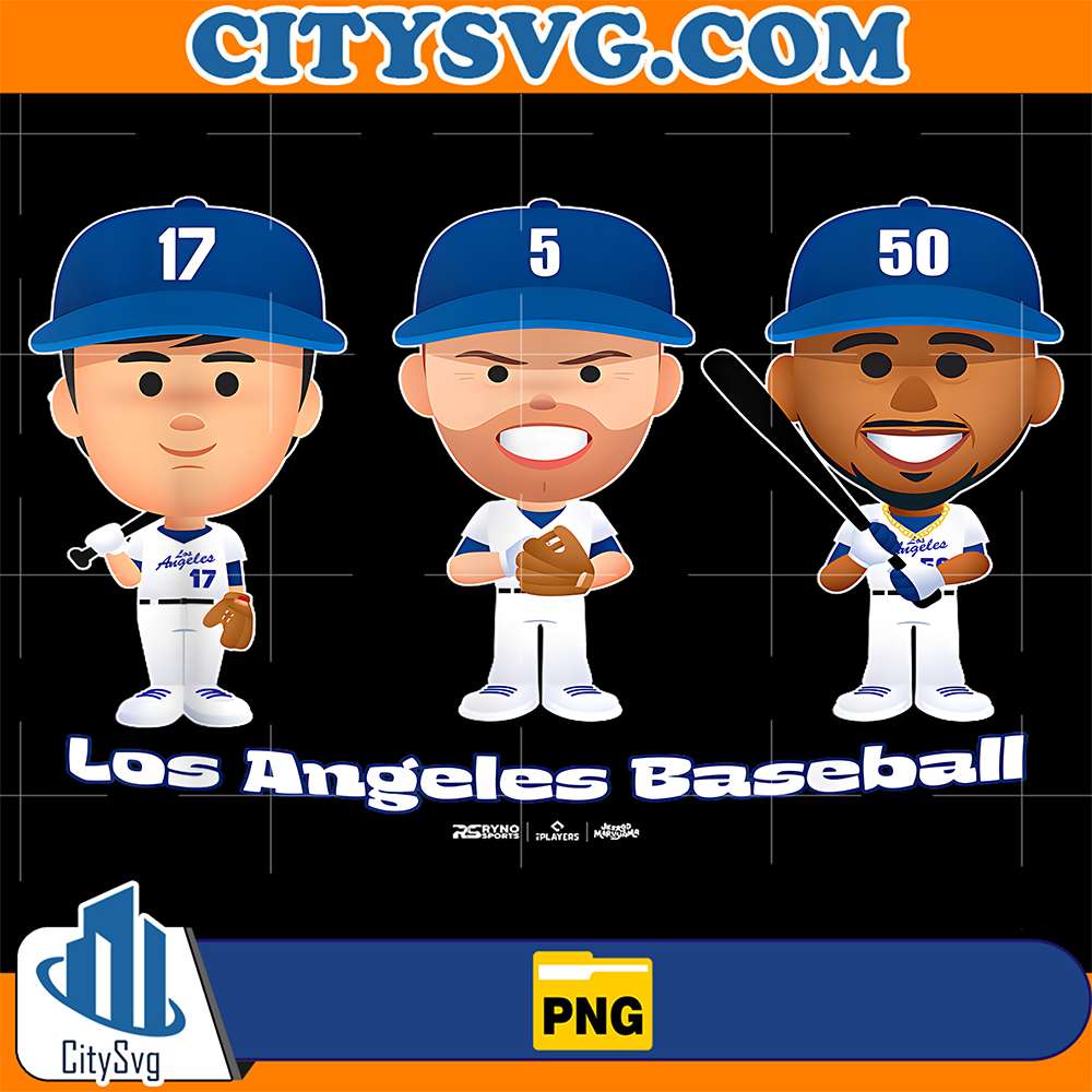 Los-Angeles-Baseball-Players-Body-Trio-MLB-Png