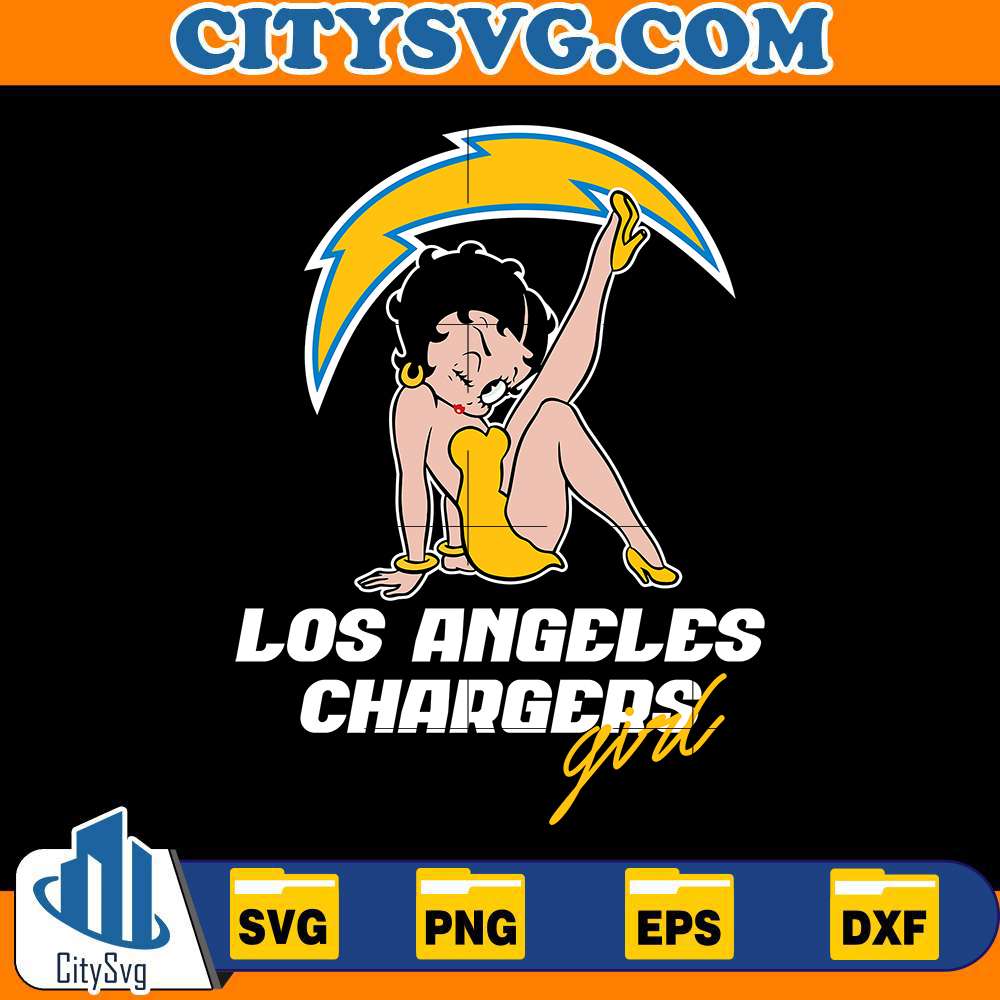 Los-Angeles-Chargers-Betty-Boop-Svg