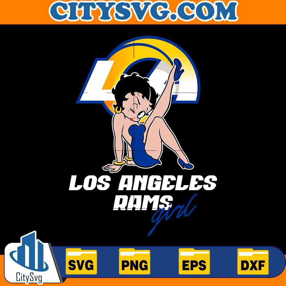 Los-Angeles-Rams-Betty-Boop-Svg