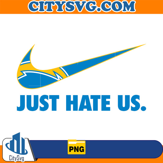 Just Hate Us Los Angeles Chargers Png