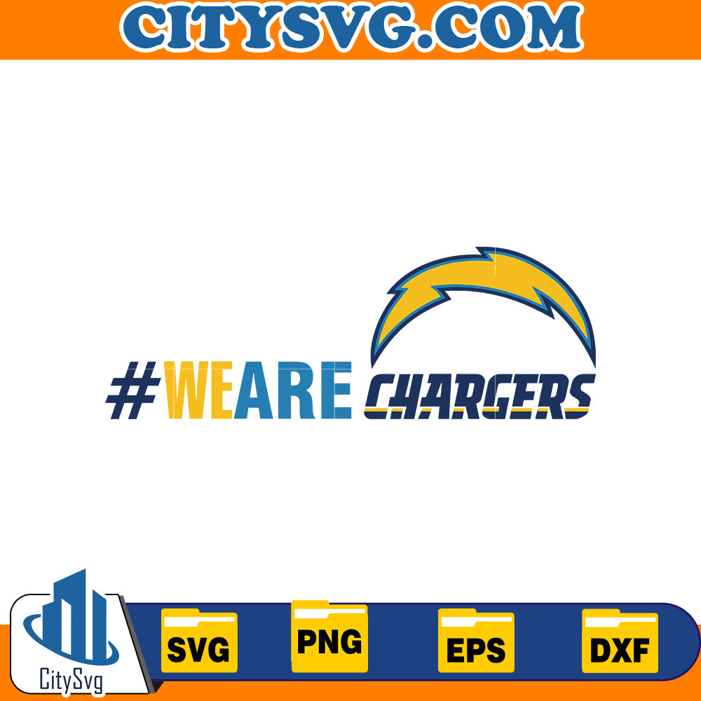 #We are Los Angeles Chargers Svg