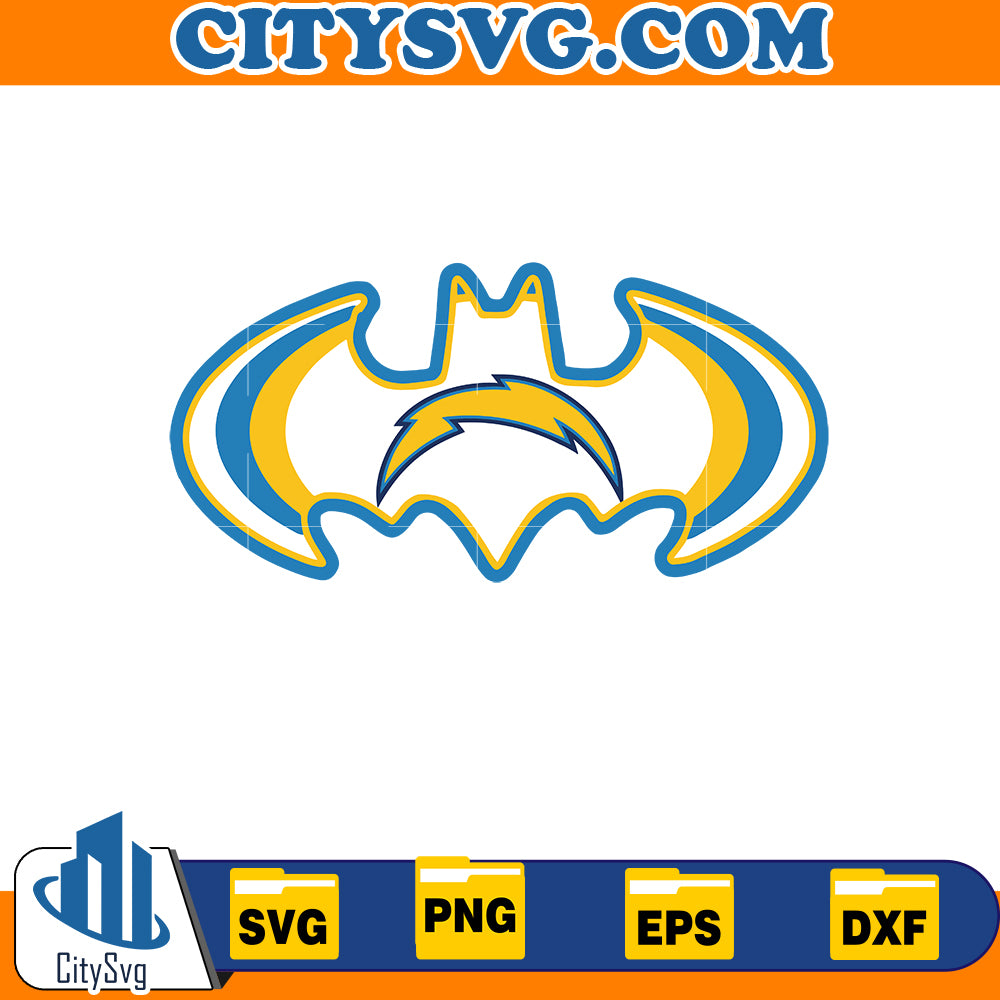 Bat Los Angeles Chargers Svg