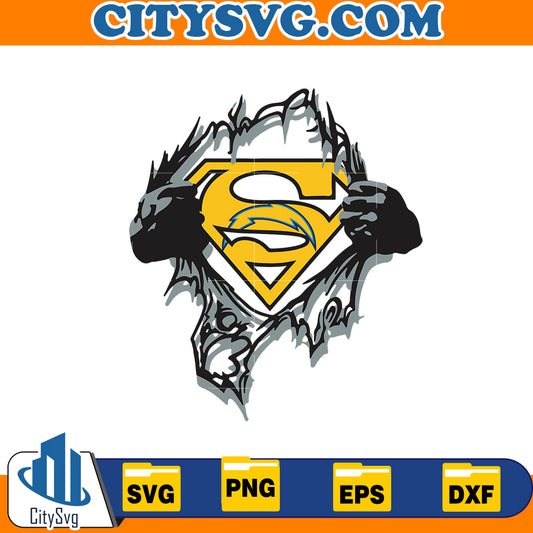 Super Los Angeles Chargers Svg