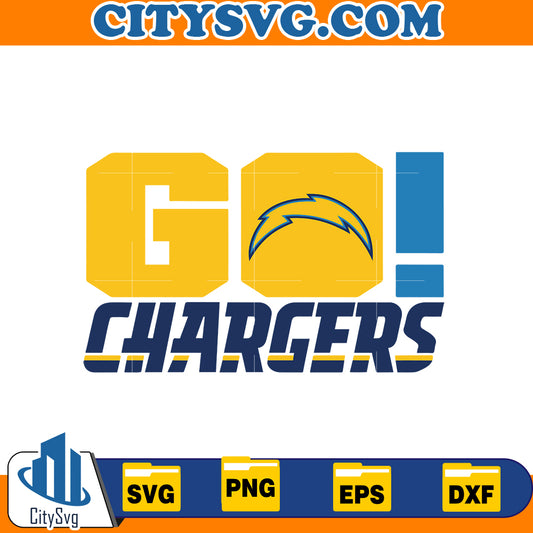 Go Los Angeles Chargers Svg