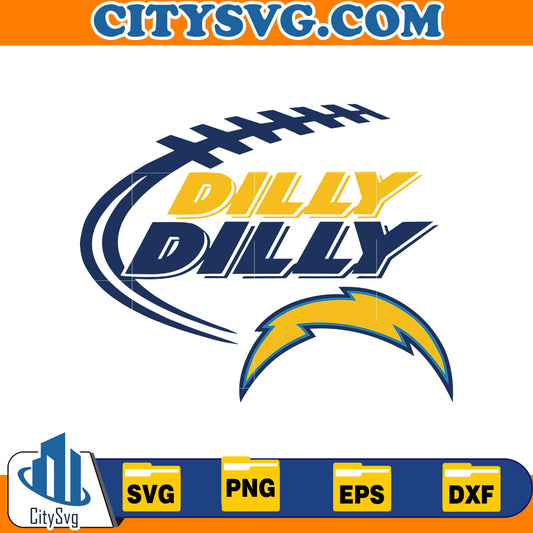 Dilly Dilly Los Angeles Chargers Svg