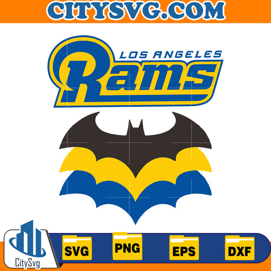 Bat Los Angeles Rams Svg