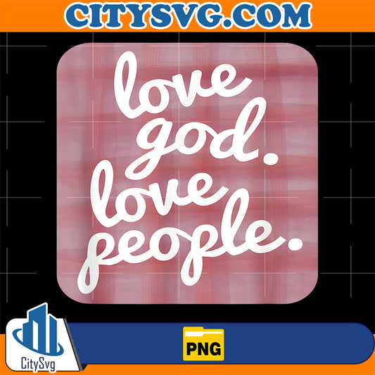Love-God-Love-People-Pink-Plaid-Png
