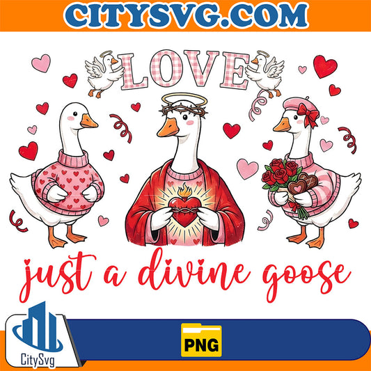 Love-Just-A-Divine-Goose-Valentine-Png