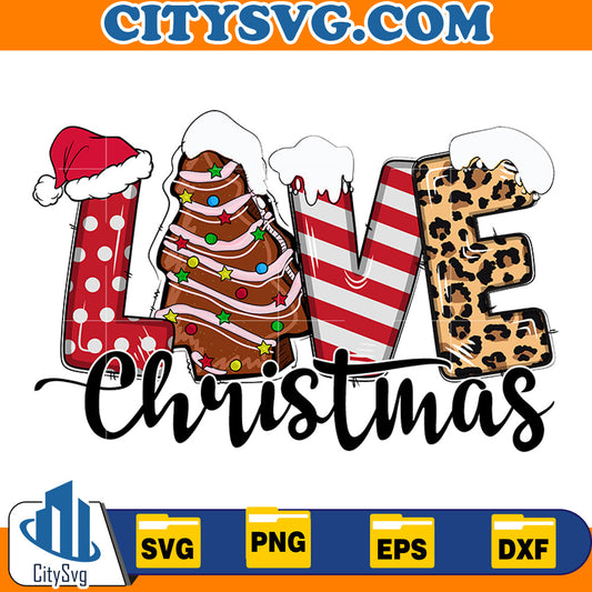 Love Christmas Svg CitySvg