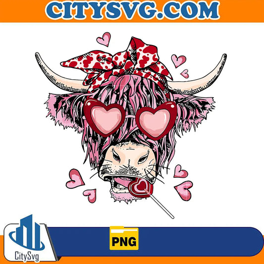 LoveCowValentineSublimationPng