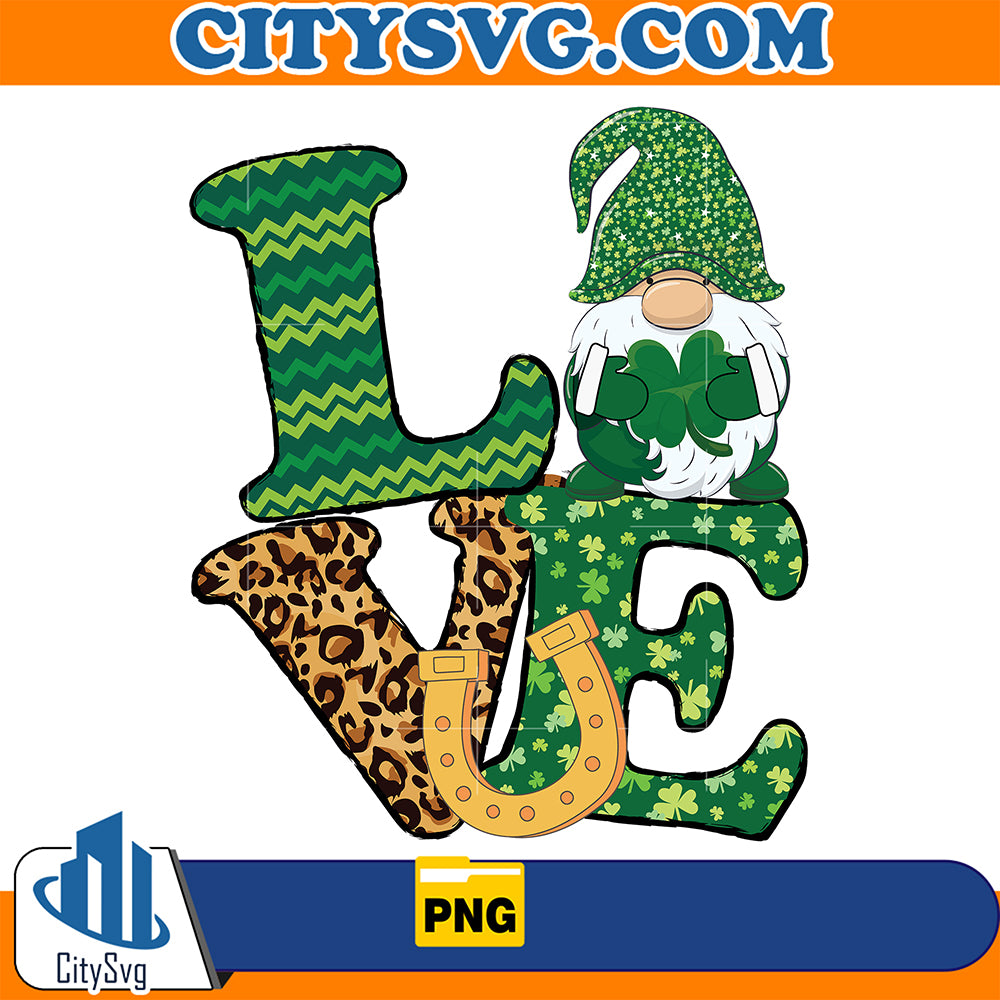 LoveGnomeStPatricksDaySublimationPng