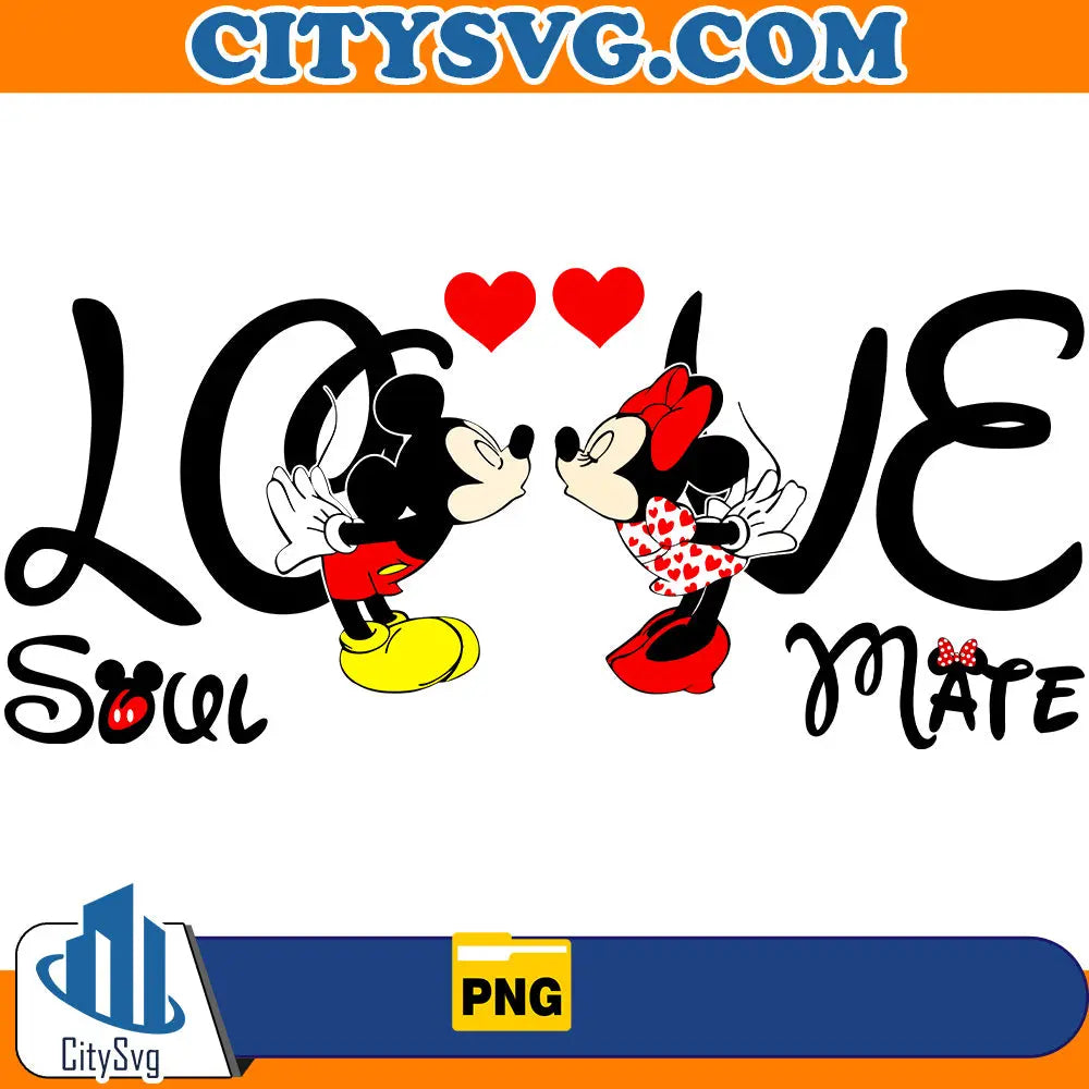 LoveSoulMateMickeyMinnieValentinePng
