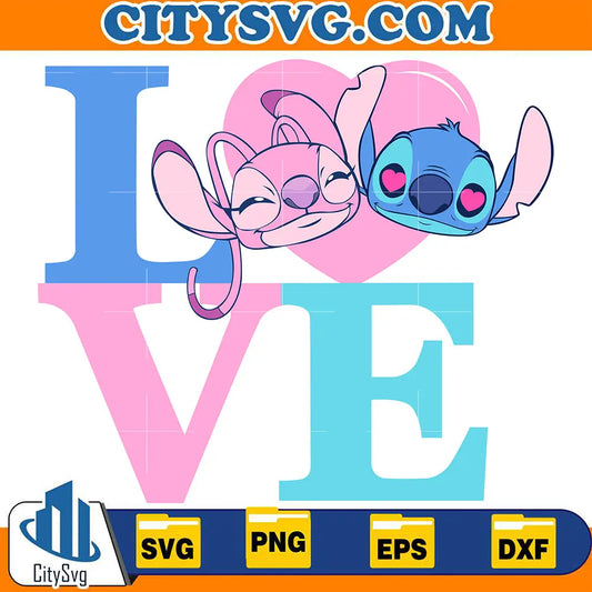LoveStitchAndAngelValentineSvg