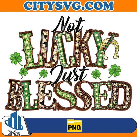 LuckyBlessedStPatricksDaySublimationPng
