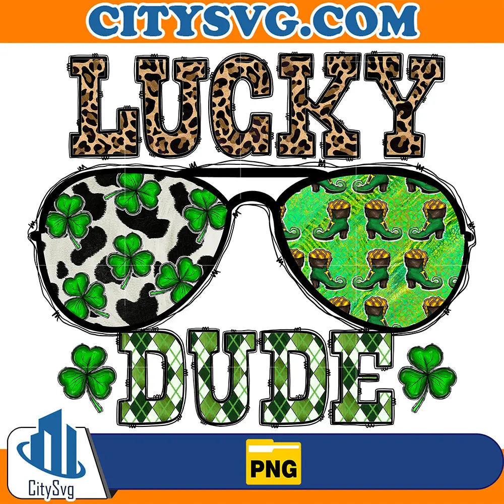 LuckyDudeGrassStPatricksDaySublimationPng