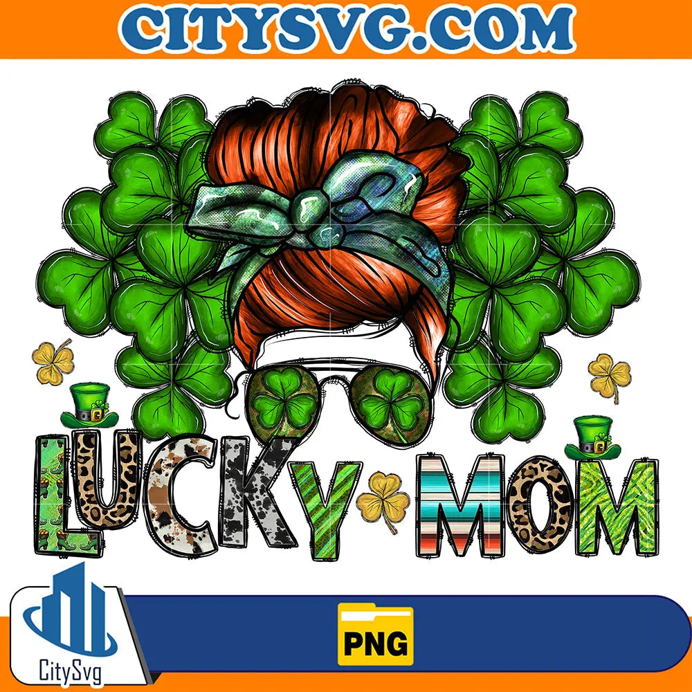 LuckyMomStPatricksDaySublimationPng