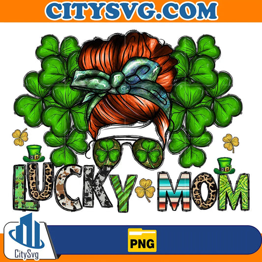 LuckyMomStPatricksDaySublimationPng