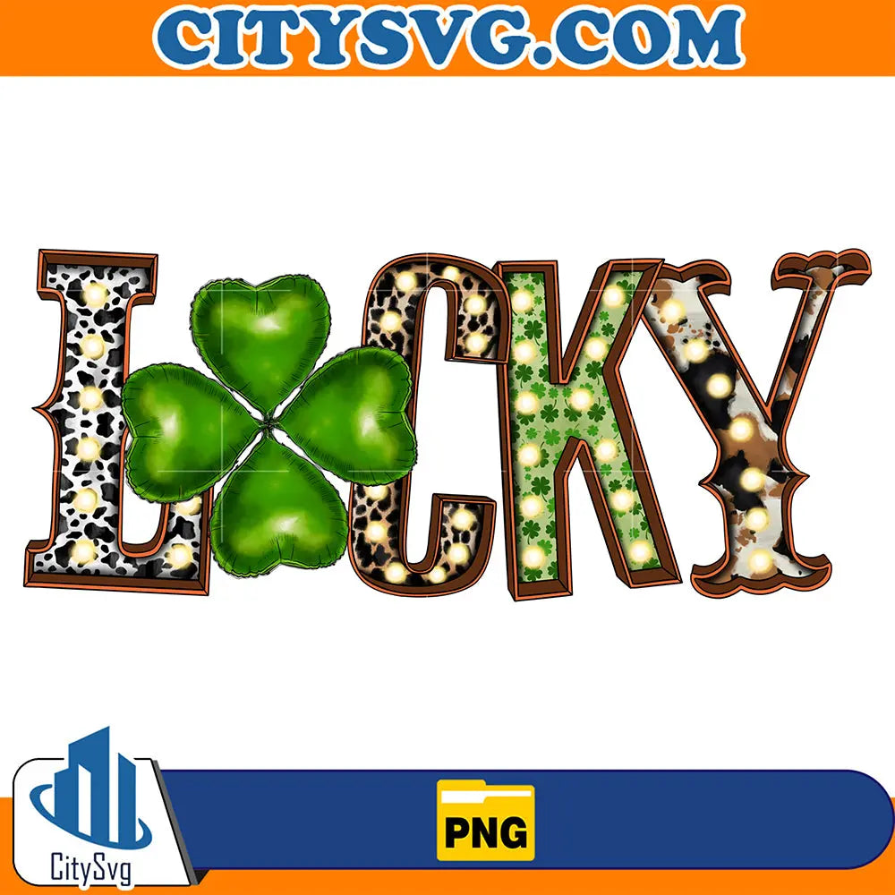 LuckyStPatricksDaySublimationPng