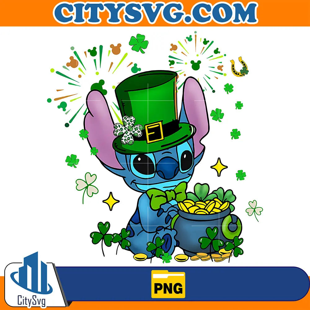 LuckyStitchStPatricksDayPng
