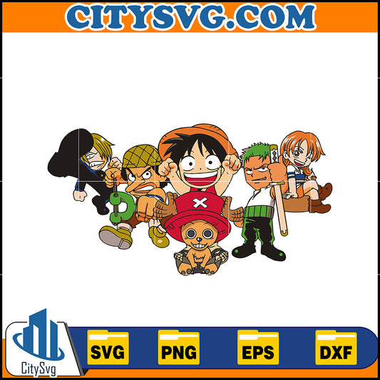 LuffyPirateCrew-OnePieceSvg