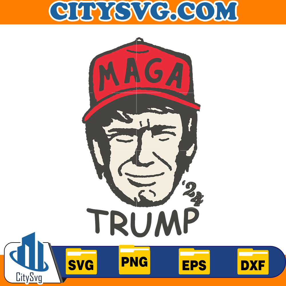 Maga Trump'24 Svg