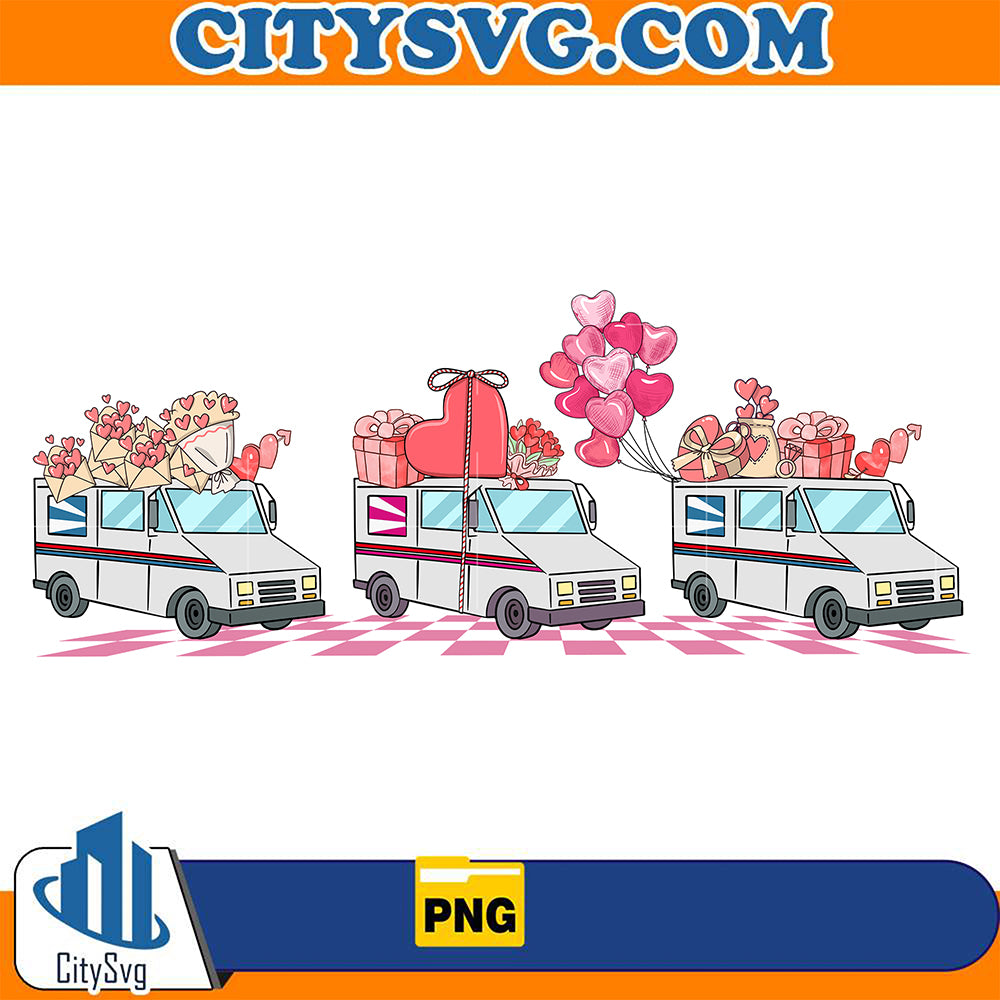 MailTruckValentinePng