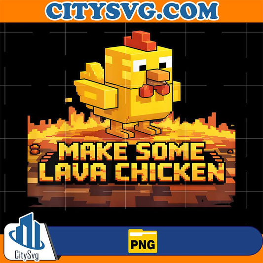 Make-Some-Lava-Chicken-Pixel-Art-Png
