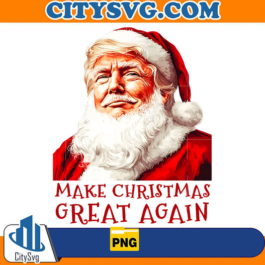 MakeChristmasGreatAgainTrumpSantaPng