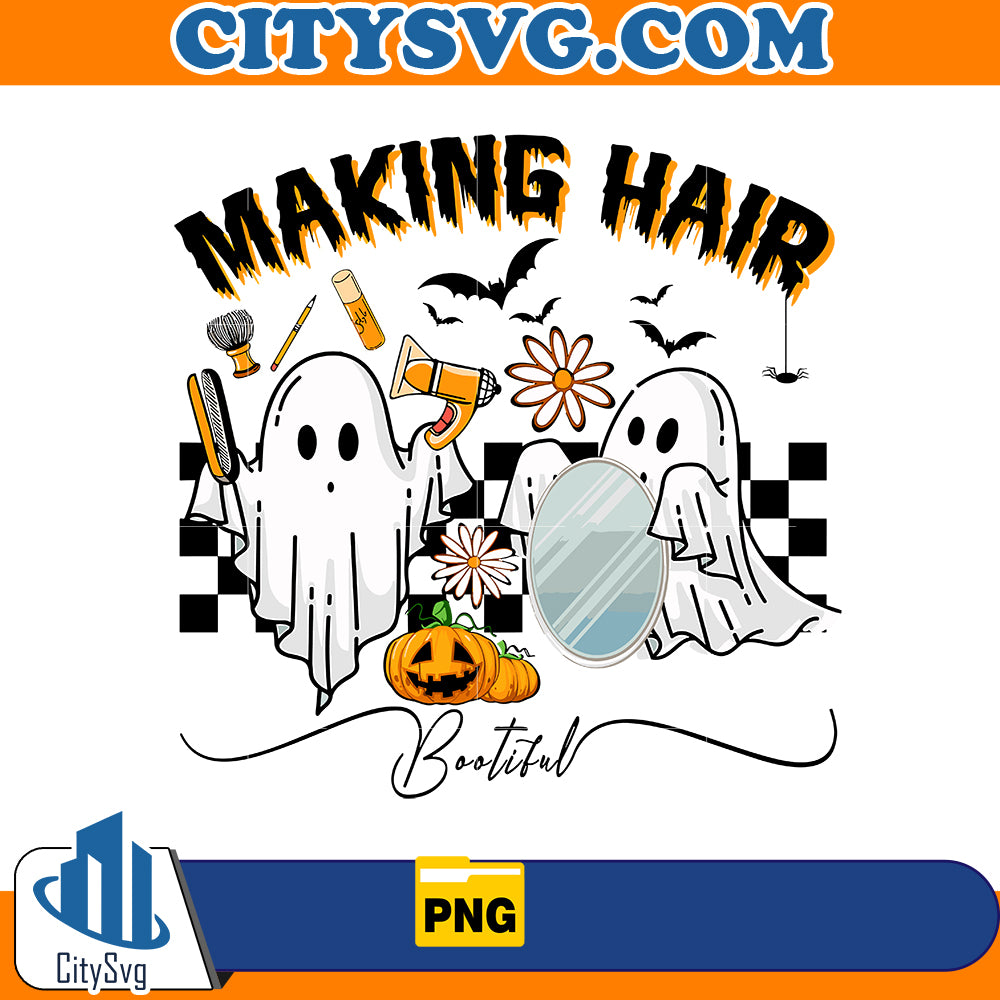 Making Hair Bootiful Png, Boojee Ghost Png