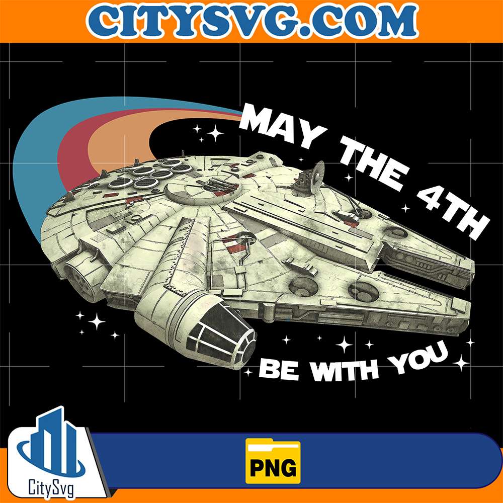 Malliennium-Falcon-May-The-4th-Be-With-You-Png