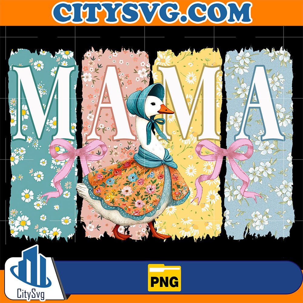 Mama-Goose-Png-Floral-Patchwork-Mama-Png