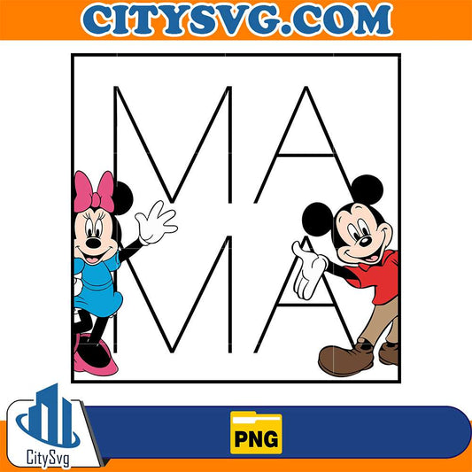 Mama-Mickey-And-Minnie-Png
