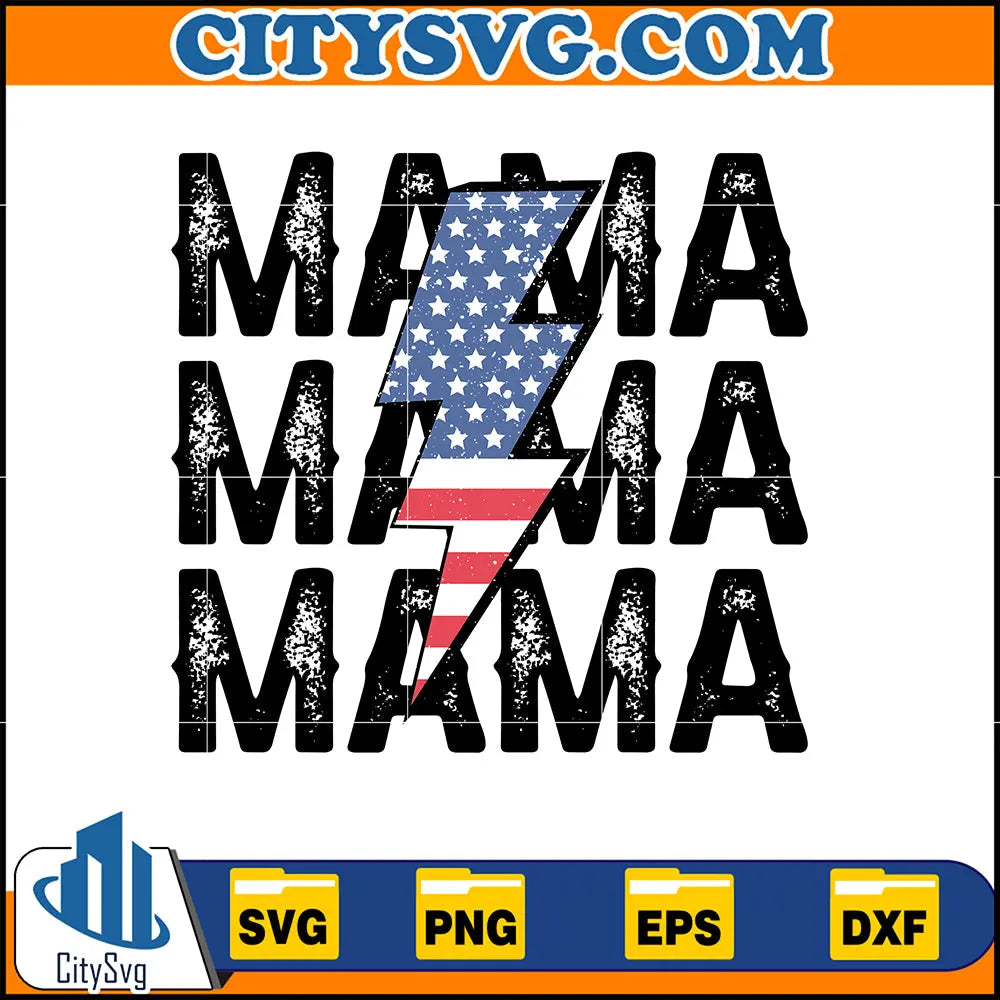 Mama America Svg, God Bless America Svg, Independence Day Svg, Instant ...