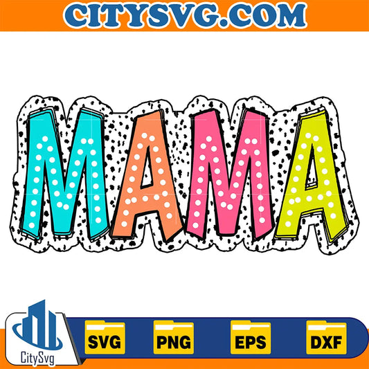 MamaBrightDoodleDalmatianDotsSvg