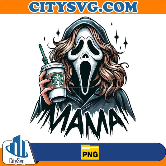MamaCoffeeStarbucksHorrorGhostfacePng