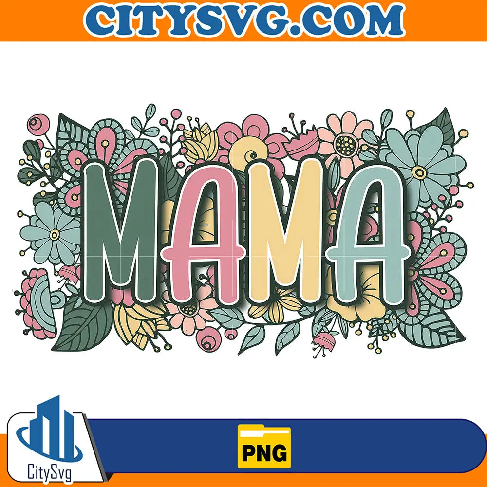 MamaWithFlowersPng_2